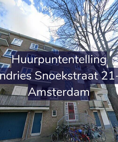 Foto gevel Huurpuntentelling voor Andries Snoekstraat 21-1, Amsterdam