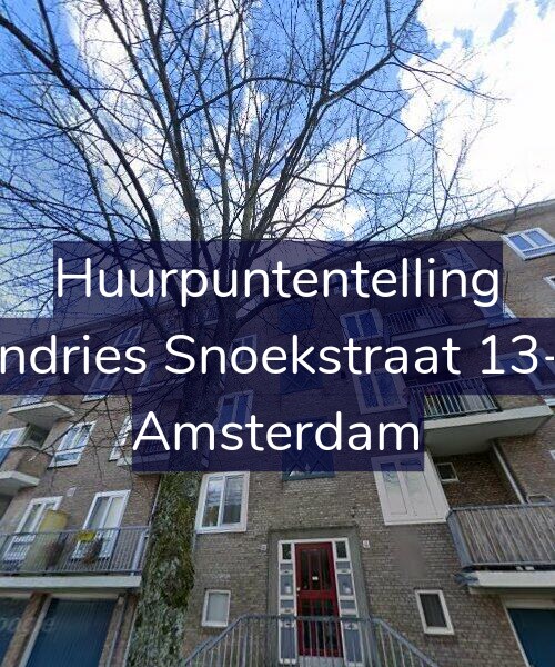 Foto gevel Huurpuntentelling voor Andries Snoekstraat 13-3, Amsterdam