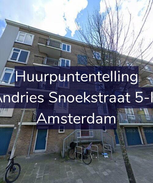 Foto gevel Huurpuntentelling voor Andries Snoekstraat 5-H, Amsterdam