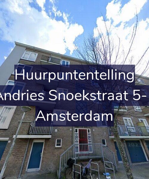 Foto gevel Huurpuntentelling voor Andries Snoekstraat 5-1, Amsterdam
