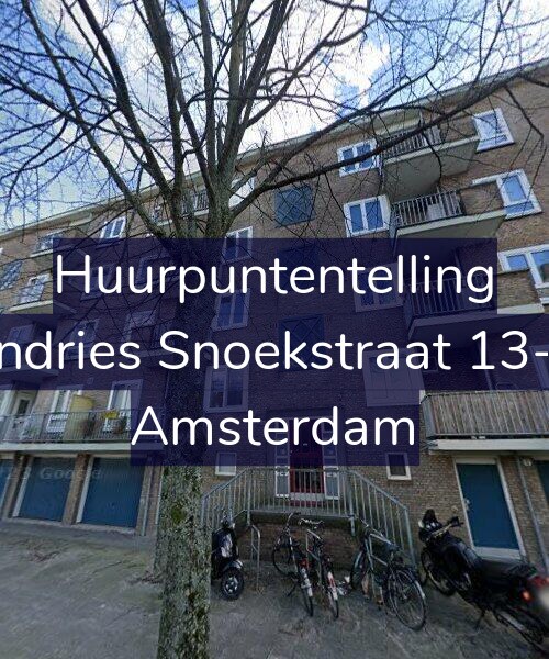 Foto gevel Huurpuntentelling voor Andries Snoekstraat 13-H, Amsterdam