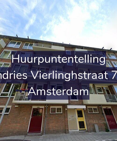 Foto gevel Huurpuntentelling voor Andries Vierlinghstraat 7-1, Amsterdam