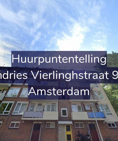 Foto gevel Huurpuntentelling voor Andries Vierlinghstraat 9-3, Amsterdam
