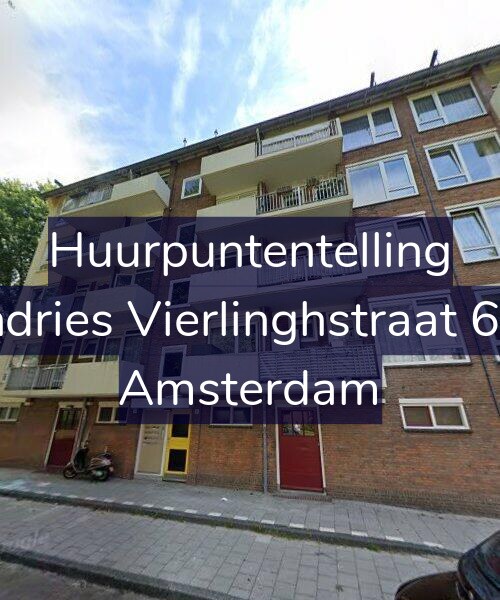 Foto gevel Huurpuntentelling voor Andries Vierlinghstraat 6-H, Amsterdam