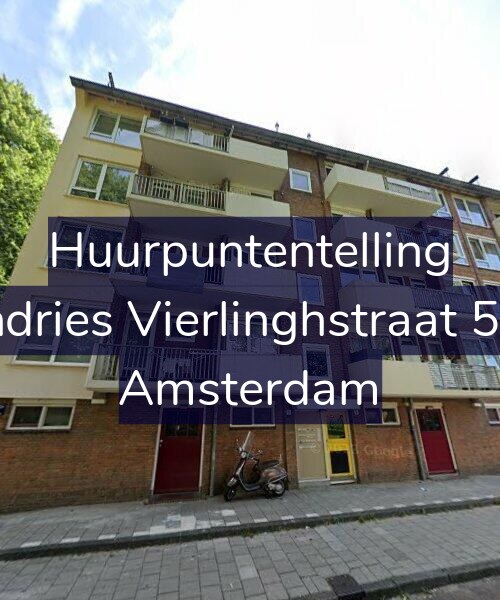 Foto gevel Huurpuntentelling voor Andries Vierlinghstraat 5-H, Amsterdam