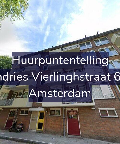 Foto gevel Huurpuntentelling voor Andries Vierlinghstraat 6-1, Amsterdam