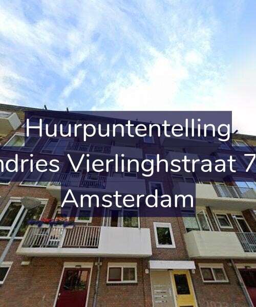 Foto gevel Huurpuntentelling voor Andries Vierlinghstraat 7-3, Amsterdam