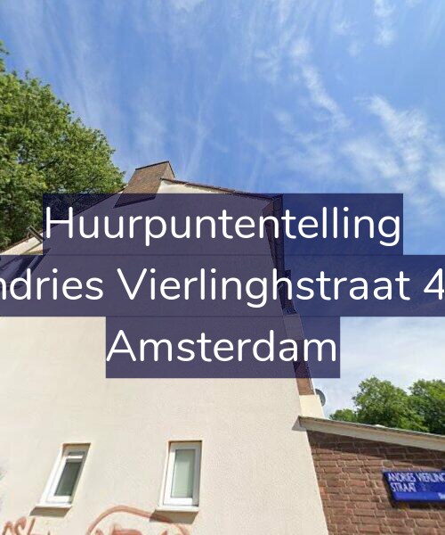 Foto gevel Huurpuntentelling voor Andries Vierlinghstraat 4-2, Amsterdam