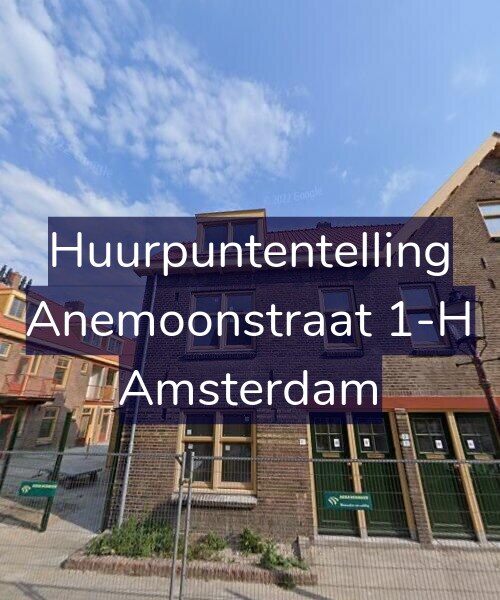 Foto gevel Huurpuntentelling voor Anemoonstraat 1-H, Amsterdam