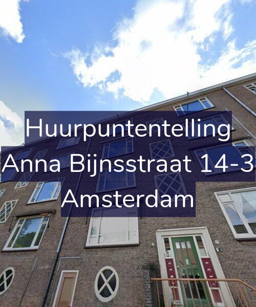 Foto gevel Huurpuntentelling voor Anna Bijnsstraat 14-3, Amsterdam