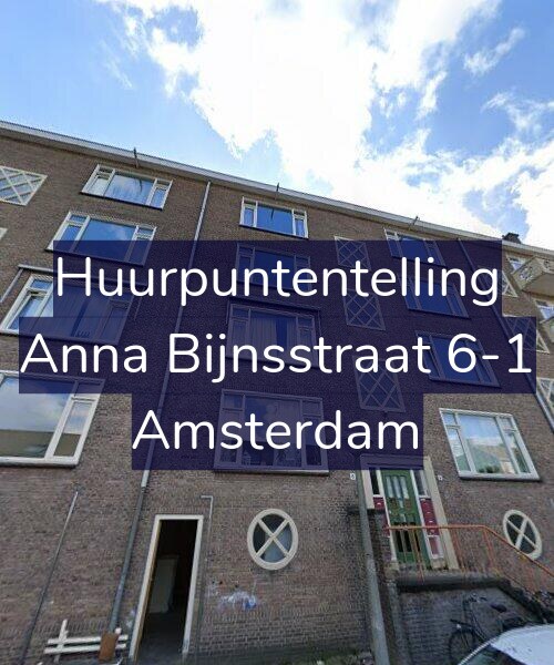 Foto gevel Huurpuntentelling voor Anna Bijnsstraat 6-1, Amsterdam