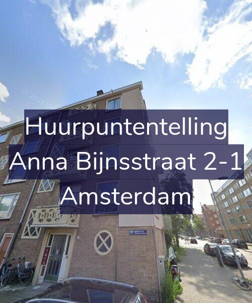 Foto gevel Huurpuntentelling voor Anna Bijnsstraat 2-1, Amsterdam