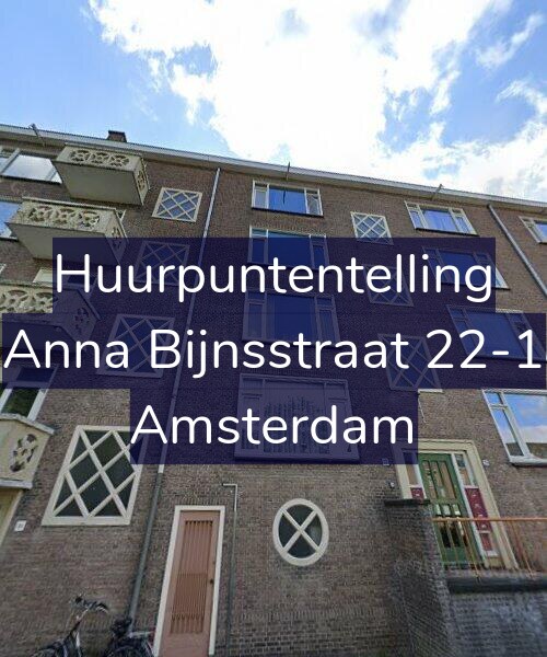 Foto gevel Huurpuntentelling voor Anna Bijnsstraat 22-1, Amsterdam