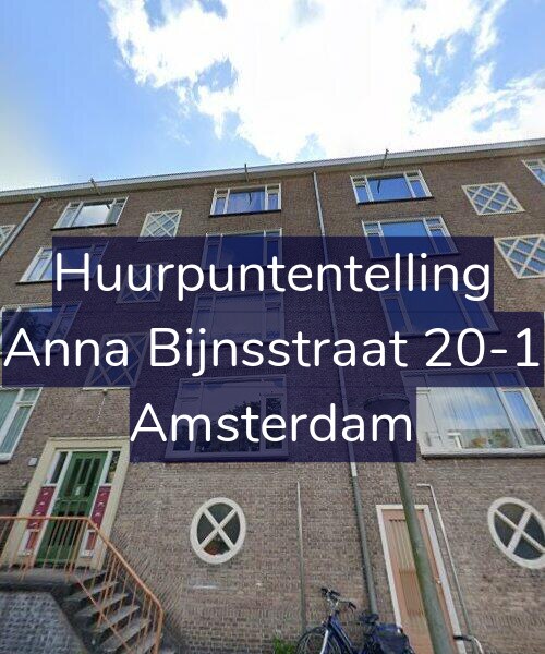 Foto gevel Huurpuntentelling voor Anna Bijnsstraat 20-1, Amsterdam
