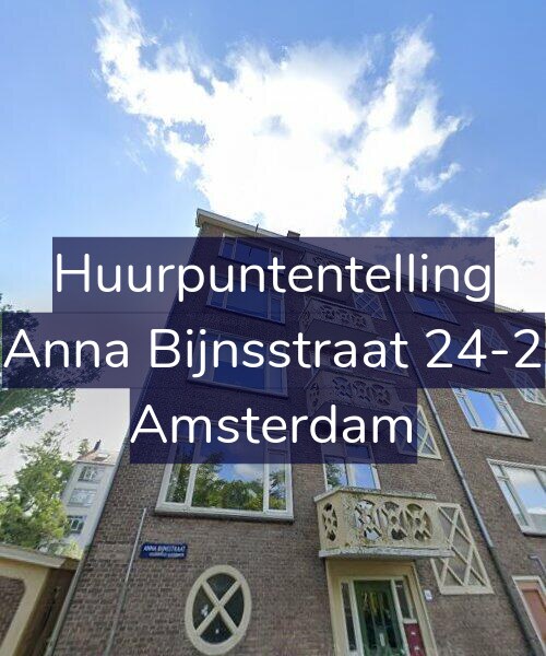 Foto gevel Huurpuntentelling voor Anna Bijnsstraat 24-2, Amsterdam