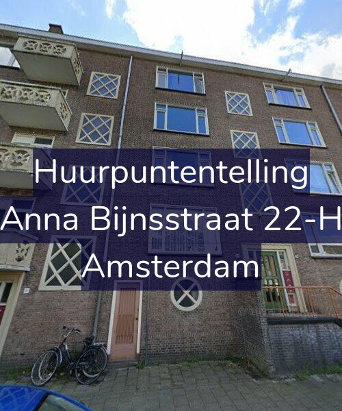 Foto gevel Huurpuntentelling voor Anna Bijnsstraat 22-A, Amsterdam