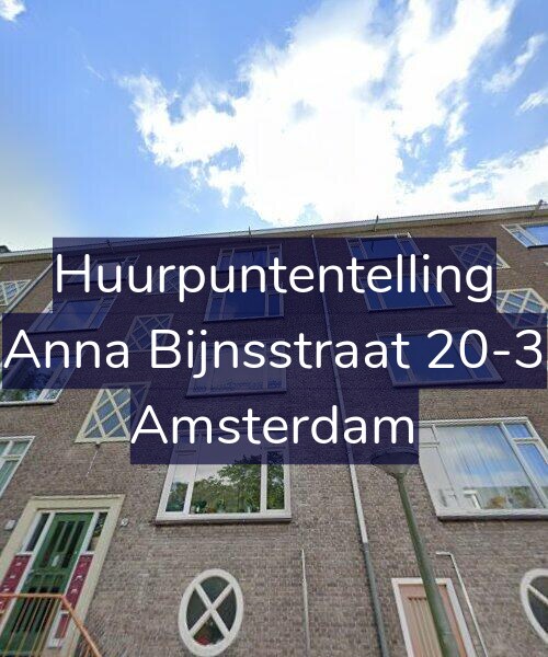 Foto gevel Huurpuntentelling voor Anna Bijnsstraat 20-3, Amsterdam
