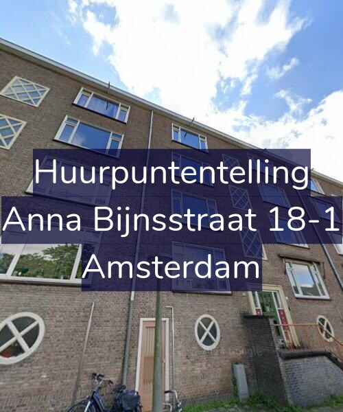 Foto gevel Huurpuntentelling voor Anna Bijnsstraat 18-1, Amsterdam