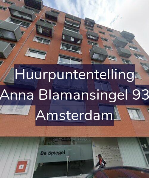 Foto gevel Huurpuntentelling voor Anna Blamansingel 93, Amsterdam