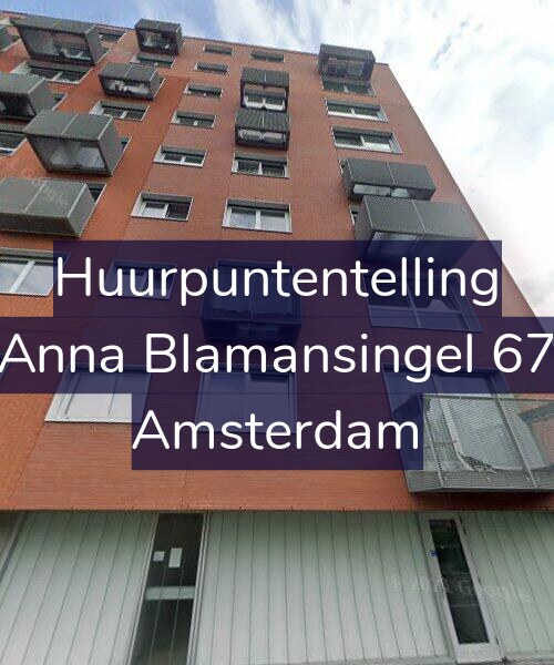 Foto gevel Huurpuntentelling voor Anna Blamansingel 67, Amsterdam