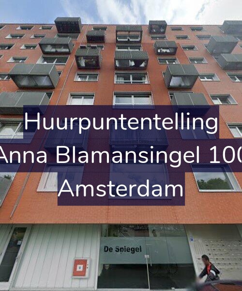 Foto gevel Huurpuntentelling voor Anna Blamansingel 100, Amsterdam