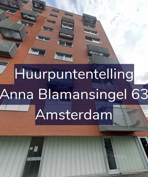 Foto gevel Huurpuntentelling voor Anna Blamansingel 63, Amsterdam
