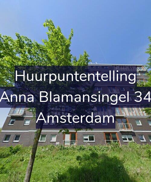 Foto gevel Huurpuntentelling voor Anna Blamansingel 34, Amsterdam