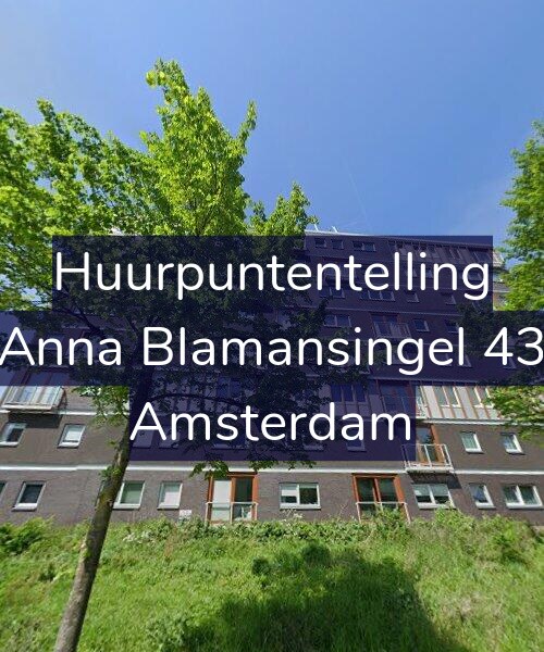 Foto gevel Huurpuntentelling voor Anna Blamansingel 43, Amsterdam