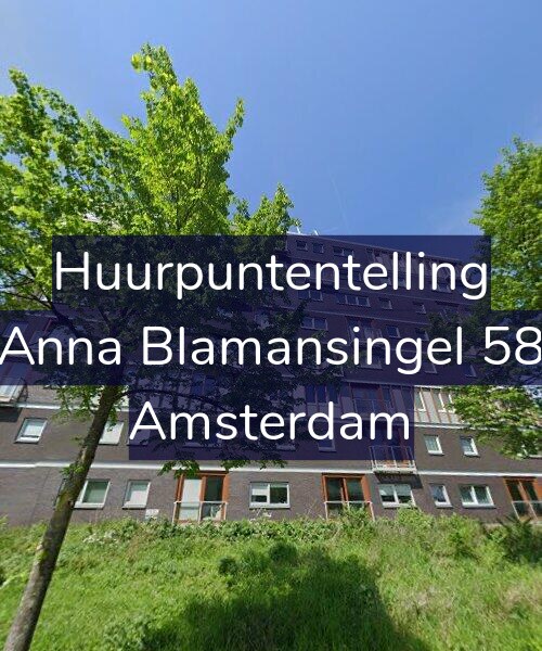 Foto gevel Huurpuntentelling voor Anna Blamansingel 58, Amsterdam