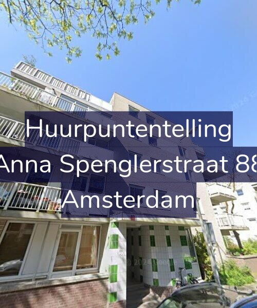 Foto gevel Huurpuntentelling voor Anna Spenglerstraat 88, Amsterdam