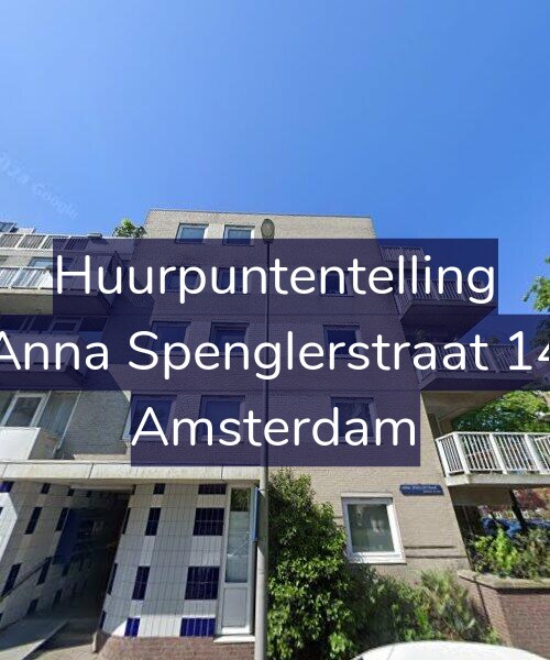 Foto gevel Huurpuntentelling voor Anna Spenglerstraat 14, Amsterdam
