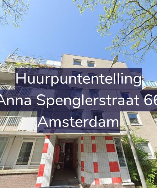Foto gevel Huurpuntentelling voor Anna Spenglerstraat 66, Amsterdam