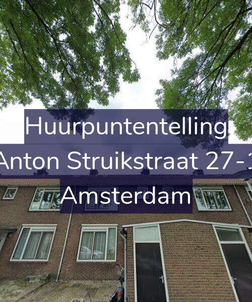 Foto gevel Huurpuntentelling voor Anton Struikstraat 27-1, Amsterdam