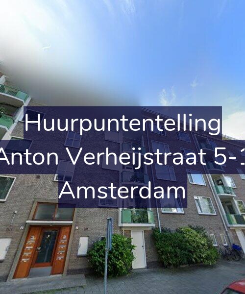 Foto gevel Huurpuntentelling voor Anton Verheijstraat 5-1, Amsterdam