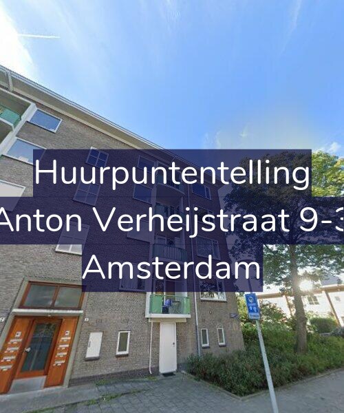 Foto gevel Huurpuntentelling voor Anton Verheijstraat 9-3, Amsterdam
