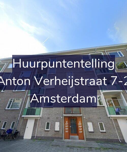 Foto gevel Huurpuntentelling voor Anton Verheijstraat 7-2, Amsterdam