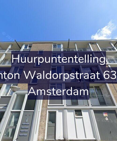 Foto gevel Huurpuntentelling voor Anton Waldorpstraat 63-1, Amsterdam