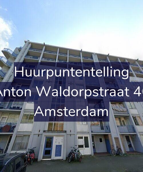 Foto gevel Huurpuntentelling voor Anton Waldorpstraat 40, Amsterdam