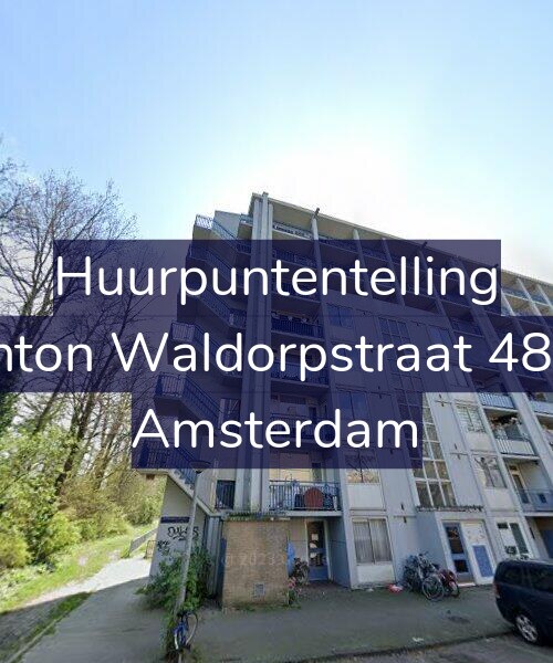 Foto gevel Huurpuntentelling voor Anton Waldorpstraat 48-1, Amsterdam