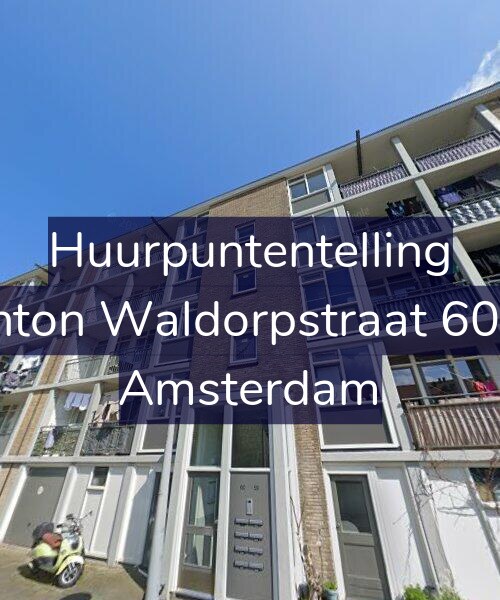 Foto gevel Huurpuntentelling voor Anton Waldorpstraat 60-1, Amsterdam