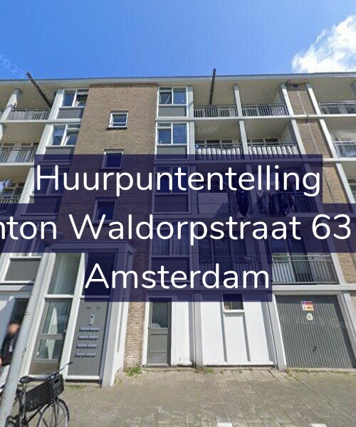 Foto gevel Huurpuntentelling voor Anton Waldorpstraat 63-H, Amsterdam