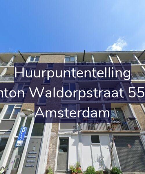 Foto gevel Huurpuntentelling voor Anton Waldorpstraat 55-1, Amsterdam