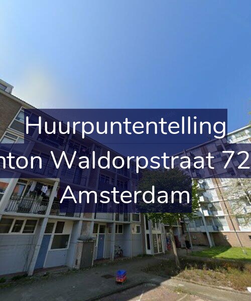 Foto gevel Huurpuntentelling voor Anton Waldorpstraat 72-1, Amsterdam