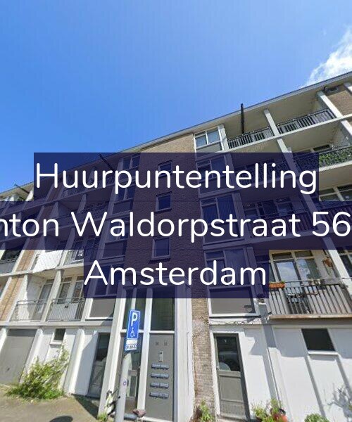 Foto gevel Huurpuntentelling voor Anton Waldorpstraat 56-1, Amsterdam