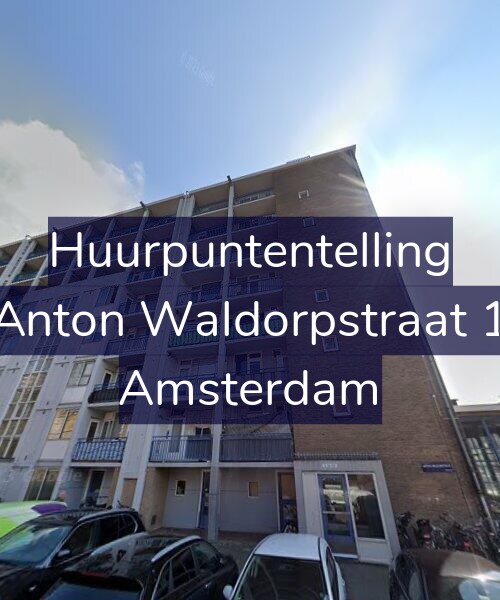 Foto gevel Huurpuntentelling voor Anton Waldorpstraat 1, Amsterdam