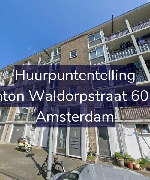 Foto gevel Huurpuntentelling voor Anton Waldorpstraat 60-H, Amsterdam