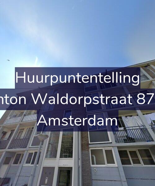 Foto gevel Huurpuntentelling voor Anton Waldorpstraat 87-2, Amsterdam