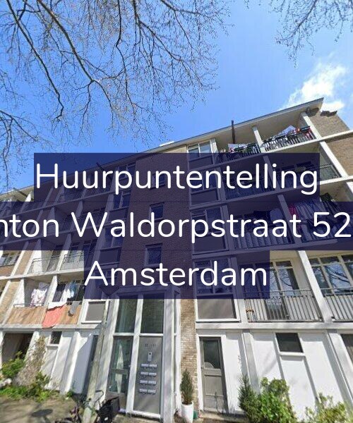 Foto gevel Huurpuntentelling voor Anton Waldorpstraat 52-1, Amsterdam