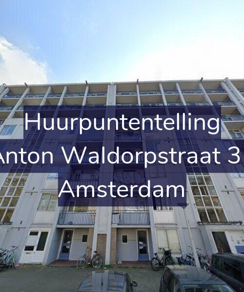 Foto gevel Huurpuntentelling voor Anton Waldorpstraat 35, Amsterdam