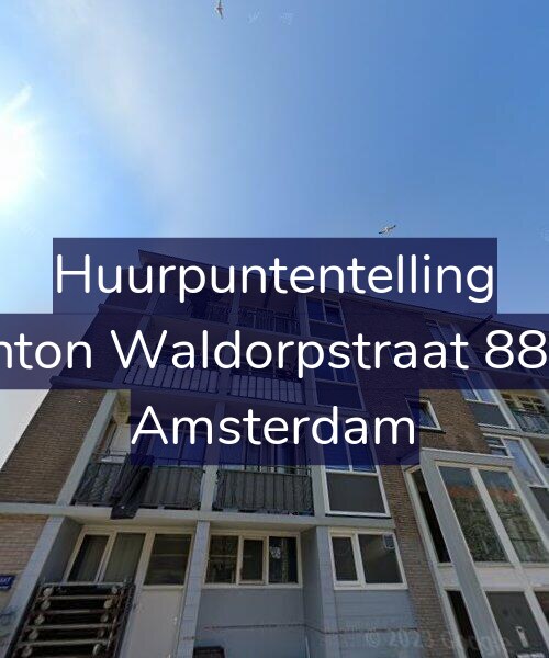 Foto gevel Huurpuntentelling voor Anton Waldorpstraat 88-3, Amsterdam